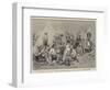 The Brave and the Fair, Troopers Entertaining Friends at Lunch in Camp at Pietermaritzburg-Frederic De Haenen-Framed Giclee Print