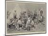 The Brave and the Fair, Troopers Entertaining Friends at Lunch in Camp at Pietermaritzburg-Frederic De Haenen-Mounted Giclee Print