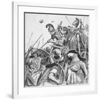 The Brave Three Hundred, C.1940S-Richard Henry Brock-Framed Giclee Print