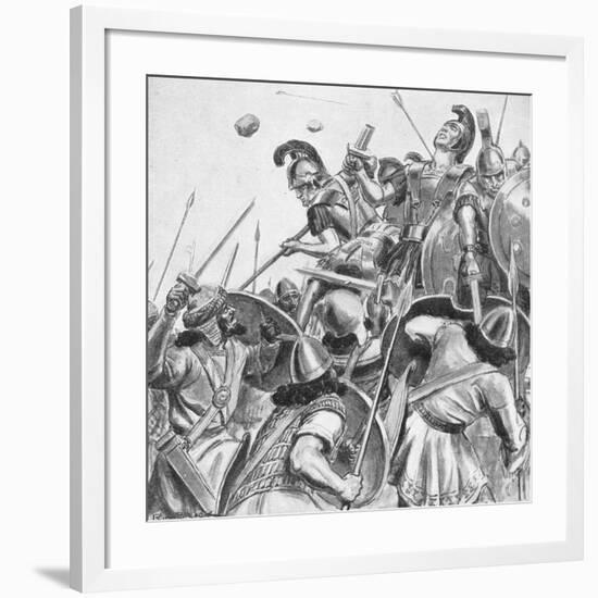 The Brave Three Hundred, C.1940S-Richard Henry Brock-Framed Giclee Print