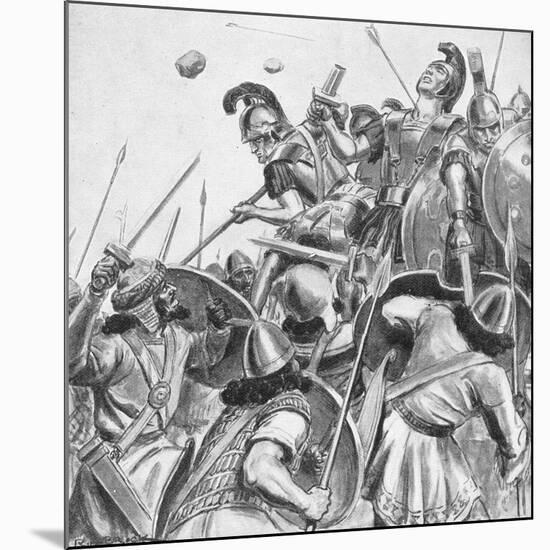 The Brave Three Hundred, C.1940S-Richard Henry Brock-Mounted Giclee Print