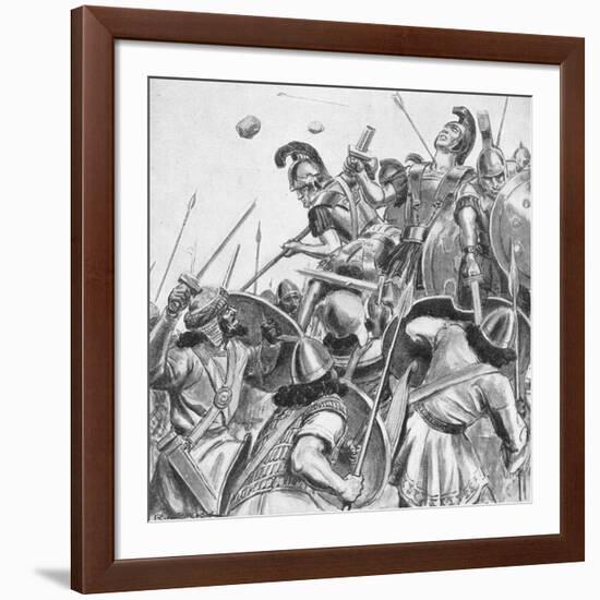 The Brave Three Hundred, C.1940S-Richard Henry Brock-Framed Giclee Print