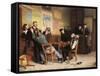 The Brawl, 1900 (painting)-Remy Cogghe-Framed Stretched Canvas