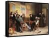 The Brawl, 1900 (painting)-Remy Cogghe-Framed Stretched Canvas