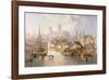 The Brayford Pool and Lincoln Cathedral-James Wilson Carmichael-Framed Premium Giclee Print