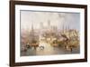 The Brayford Pool and Lincoln Cathedral-James Wilson Carmichael-Framed Premium Giclee Print