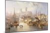 The Brayford Pool and Lincoln Cathedral-James Wilson Carmichael-Mounted Premium Giclee Print