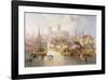 The Brayford Pool and Lincoln Cathedral-James Wilson Carmichael-Framed Premium Giclee Print