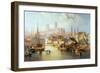 The Brayford Pool and Lincoln Cathedral-John Wilson Carmichael-Framed Giclee Print