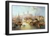 The Brayford Pool and Lincoln Cathedral-John Wilson Carmichael-Framed Giclee Print