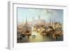 The Brayford Pool and Lincoln Cathedral-John Wilson Carmichael-Framed Giclee Print