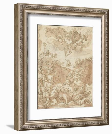 The Brazen Serpent, 1581-Jacopo Robusti Tintoretto-Framed Giclee Print