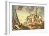 The Brazen Serpent, Right Hand Section-Simon Vouet-Framed Giclee Print