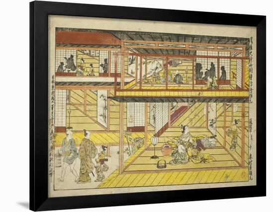 The Brazier of Elegance and the Bell of Damnation , c.1739-40-Okumura Masanobu-Framed Giclee Print