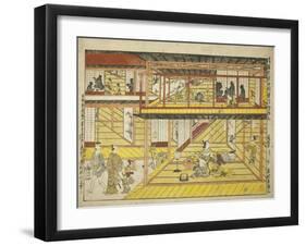 The Brazier of Elegance and the Bell of Damnation , c.1739-40-Okumura Masanobu-Framed Giclee Print