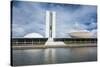 The Brazilian Congress, Brasilia, UNESCO World Heritage Site, Brazil, South America-Michael Runkel-Stretched Canvas