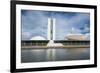 The Brazilian Congress, Brasilia, UNESCO World Heritage Site, Brazil, South America-Michael Runkel-Framed Photographic Print