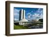 The Brazilian Congress, Brasilia, UNESCO World Heritage Site, Brazil, South America-Michael Runkel-Framed Photographic Print