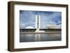 The Brazilian Congress, Brasilia, UNESCO World Heritage Site, Brazil, South America-Michael Runkel-Framed Photographic Print