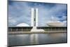 The Brazilian Congress, Brasilia, UNESCO World Heritage Site, Brazil, South America-Michael Runkel-Mounted Photographic Print