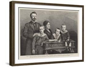 The Brazilian Revolution, the Comte and Comtesse D'Eu and Family-null-Framed Giclee Print