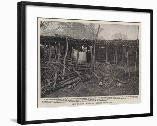 The Breach Made in Mlozi's Stockade-null-Framed Giclee Print