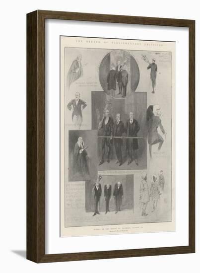 The Breach of Parliamentary Privilege-Thomas Walter Wilson-Framed Giclee Print