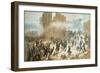 The Breach of Porta Pia in Rome, September 20, 1870-Carlo Ademollo-Framed Giclee Print