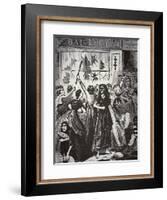 The Bread Riot in Richmond, Virginia, 1863-null-Framed Giclee Print