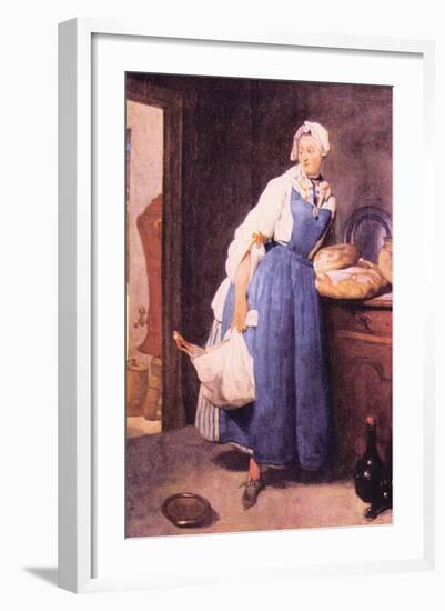 The Bread-Jean-Baptiste Simeon Chardin-Framed Art Print