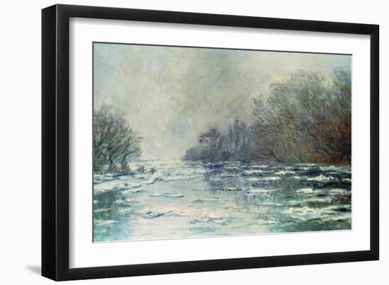 The Break up at Vetheuil, circa 1883-Claude Monet-Framed Giclee Print