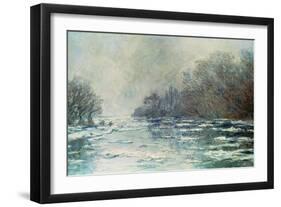 The Break up at Vetheuil, circa 1883-Claude Monet-Framed Giclee Print