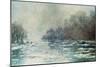 The Break up at Vetheuil, circa 1883-Claude Monet-Mounted Giclee Print