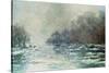 The Break up at Vetheuil, circa 1883-Claude Monet-Stretched Canvas