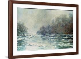 The Break up at Vetheuil, circa 1883-Claude Monet-Framed Giclee Print