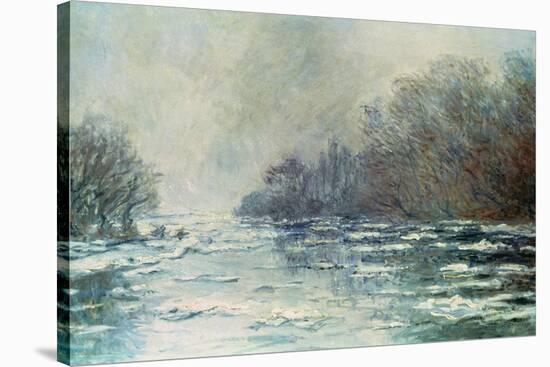 The Break up at Vetheuil, circa 1883-Claude Monet-Stretched Canvas