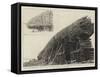The Break-Up of the Great Lumber Raft at Sea Between Nova Scotia and New York-null-Framed Stretched Canvas