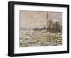 The Break-Up of the Ice, 1880-Claude Monet-Framed Giclee Print