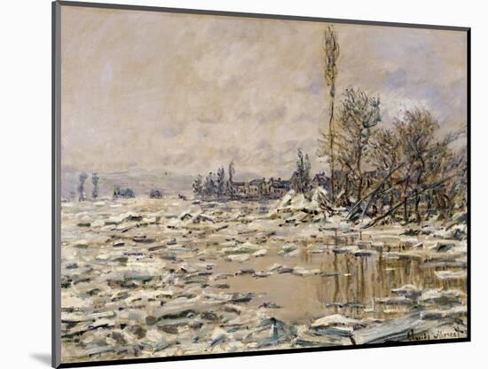The Break-Up of the Ice, 1880-Claude Monet-Mounted Giclee Print