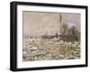 The Break-Up of the Ice, 1880-Claude Monet-Framed Giclee Print