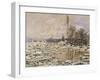 The Break-Up of the Ice, 1880-Claude Monet-Framed Giclee Print