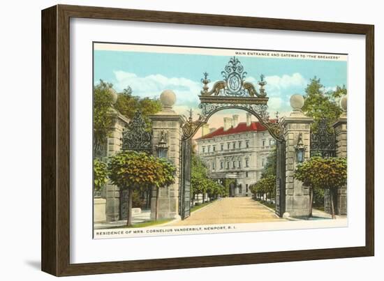 The Breakers, Vanderbilt Residence, Newport, Rhode Island-null-Framed Art Print