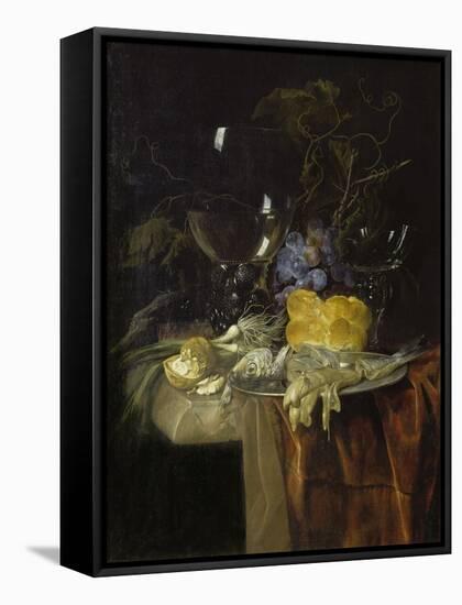 The Breakfast, 1679-Willem van Aelst-Framed Stretched Canvas