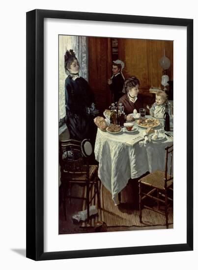 The Breakfast, 1868-Claude Monet-Framed Giclee Print