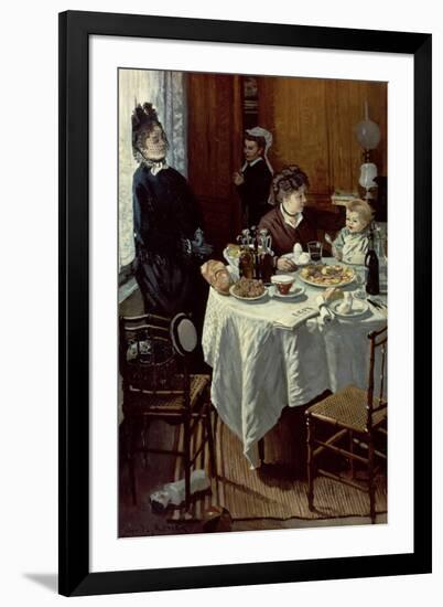 The Breakfast, 1868-Claude Monet-Framed Giclee Print