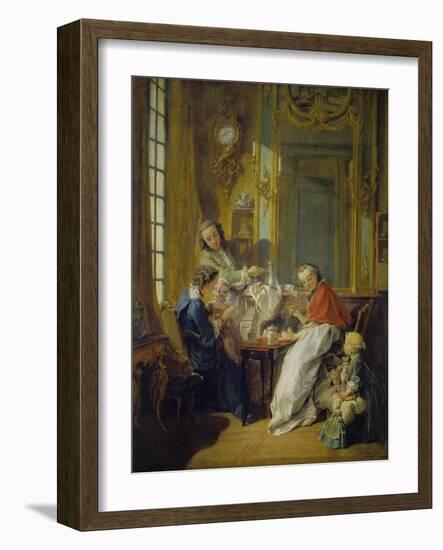 The Breakfast (Le Déjeuner), 1739-François Boucher-Framed Giclee Print