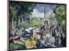 The Breakfast on the Grass - Oil on Canvas, 1875-Paul Cezanne-Mounted Giclee Print