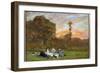 The Breakfast on the Grass 'Painting by Eugene Louis Boudin (1824-1898) 1866 Sun. 0,17X0,25 M Paris-Eugene Louis Boudin-Framed Giclee Print