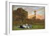 The Breakfast on the Grass 'Painting by Eugene Louis Boudin (1824-1898) 1866 Sun. 0,17X0,25 M Paris-Eugene Louis Boudin-Framed Giclee Print