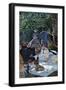 The Breakfast Outdoors, Central Section-Claude Monet-Framed Art Print